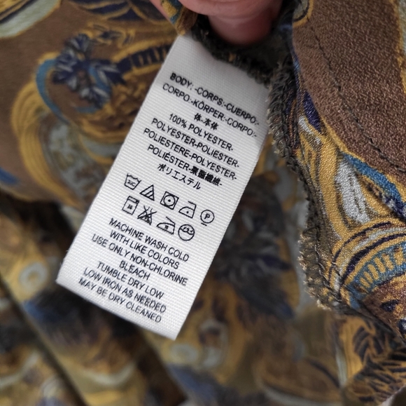 Free People Paisley Modern Muse button down Floral Blouse - Picture 7 of 10